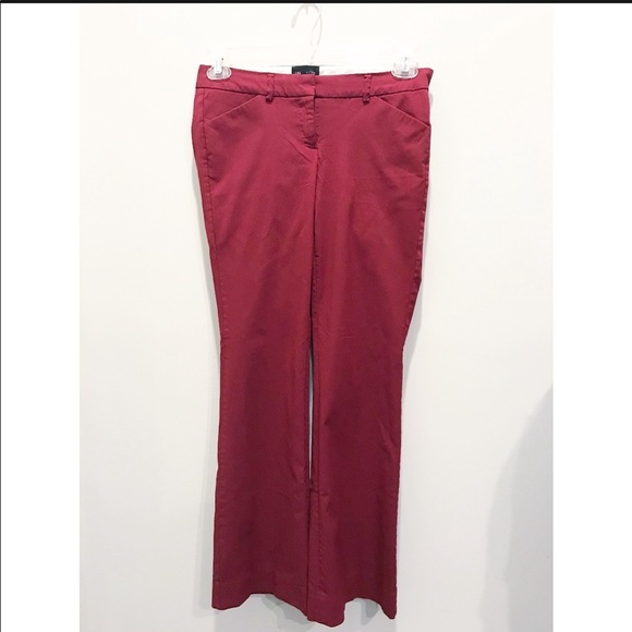 Women’s Burgundy Dress Pants-Sz 4 - Picture 1 of 8